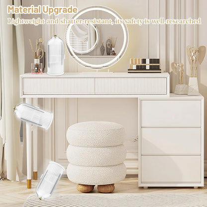 Concealed Toothbrush Holder, Rotating Bathroom Organizer Countertop, Toothbrush Holders with Cover, Bathroom Counter Organizer with Covered Makeup Brush Holder (1Pcs White)